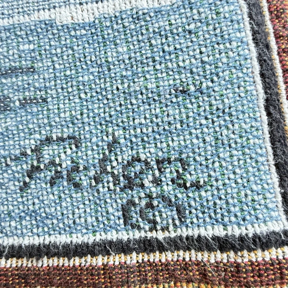 Linda Picken Labrador Puppy Tapestry Throw Duck Hunting Lodge Cottage 60x50